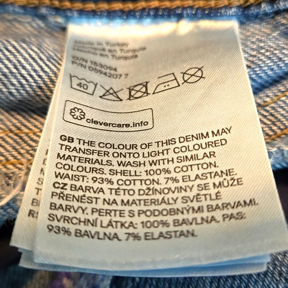 Mama Maternite Low Rib Maternity Distressed Embroidered Kick-Flare Jeans Size 10 - Picture 14 of 17